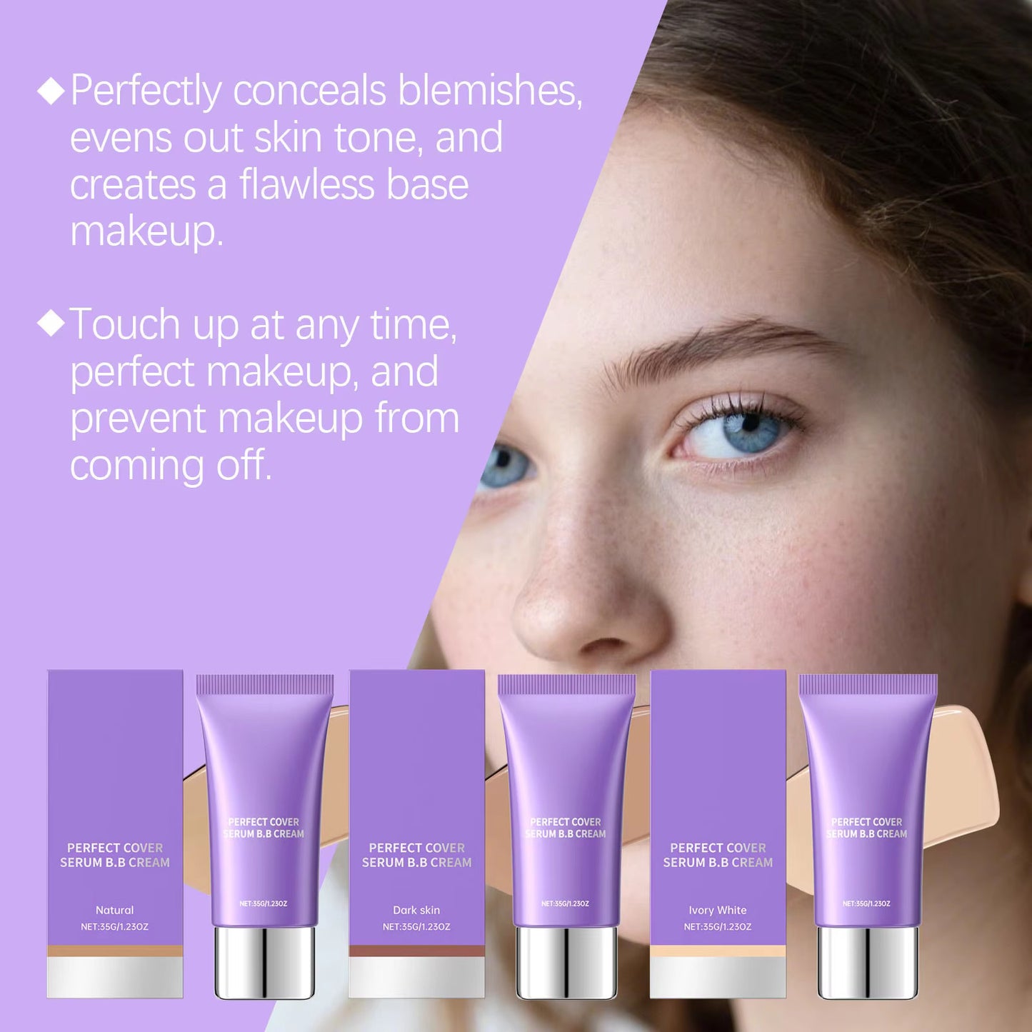 Wholesale Customization Moisturizing Mineral Essence BB Cream Series Lightweight Natural Base Makeup Concealer