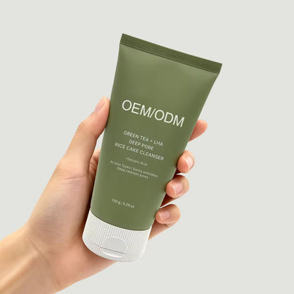 OEM/ODM RICE CAKE CLEANSER 150g Per Tube DEEP PORE Contains Salicylic Acid Gently ExfoliatesDeep Cleanses Pores for Face Care