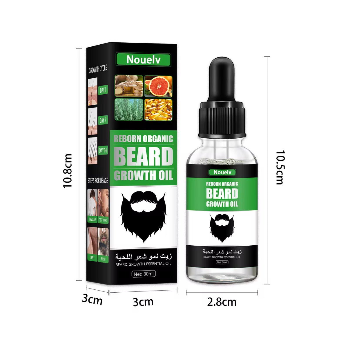 OEM/ODM Men's Beard Growth 30ml Promote Beard Chest Hair Growth Nourishing