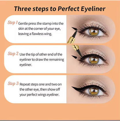 Wholesale Customized Logo Gold Liquid Eyeliner Pen Superfine Brush Tip Lasting Waterproof Gel Eye Makeup
