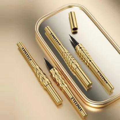 Wholesale Customized Logo Gold Liquid Eyeliner Pen Superfine Brush Tip Lasting Waterproof Gel Eye Makeup