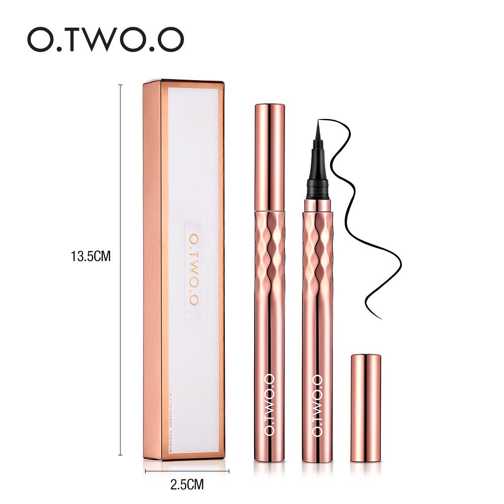 OEM Cosmetics China Gold Liquid Eyeliner Pen Superfine Brush Tip Lasting Waterproof Gel Eye Makeup