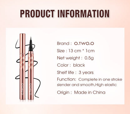 OEM Cosmetics China Gold Liquid Eyeliner Pen Superfine Brush Tip Lasting Waterproof Gel Eye Makeup