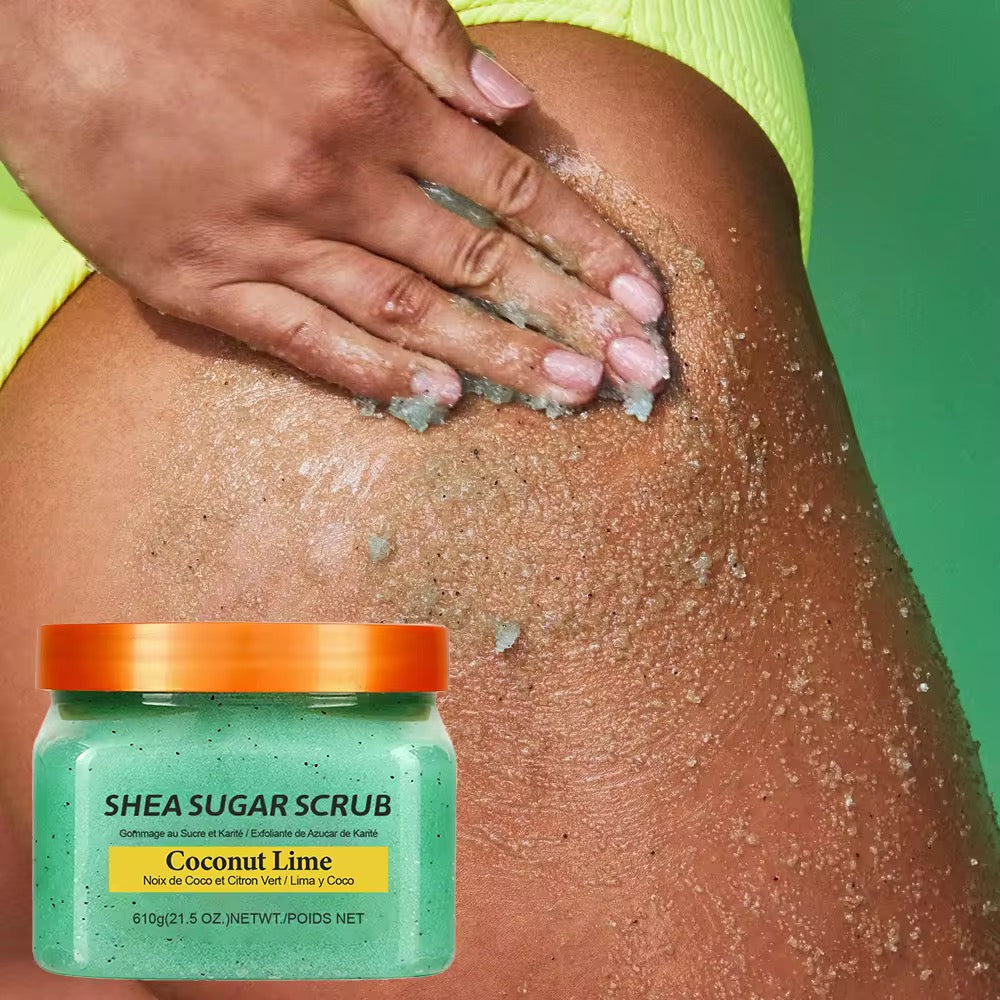 Cross-Border Foreign Trade Full English Body Scrub Gentle Exfoliating Sugar Bath Salt Cream for Salt and Sugar Bath