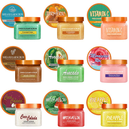 Cross-Border Foreign Trade Full English Body Scrub Gentle Exfoliating Sugar Bath Salt Cream for Salt and Sugar Bath