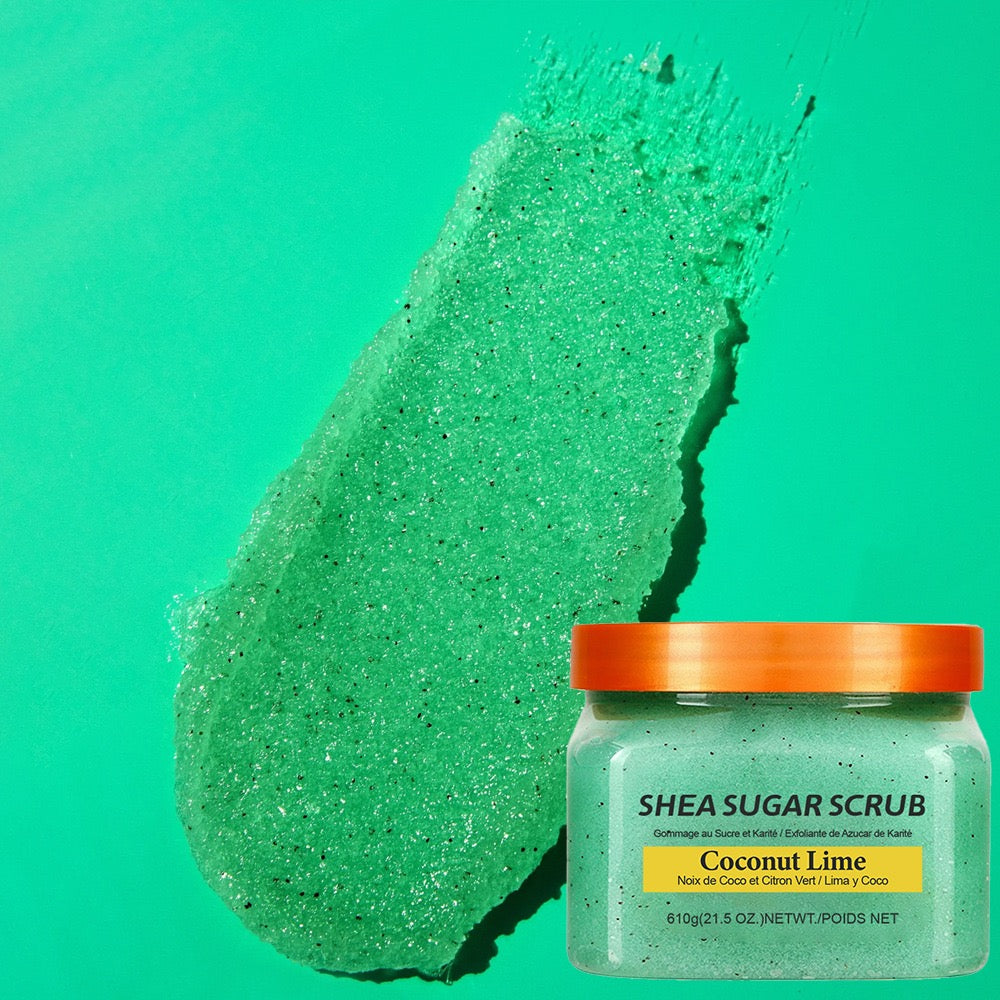 Cross-Border Foreign Trade Full English Body Scrub Gentle Exfoliating Sugar Bath Salt Cream for Salt and Sugar Bath