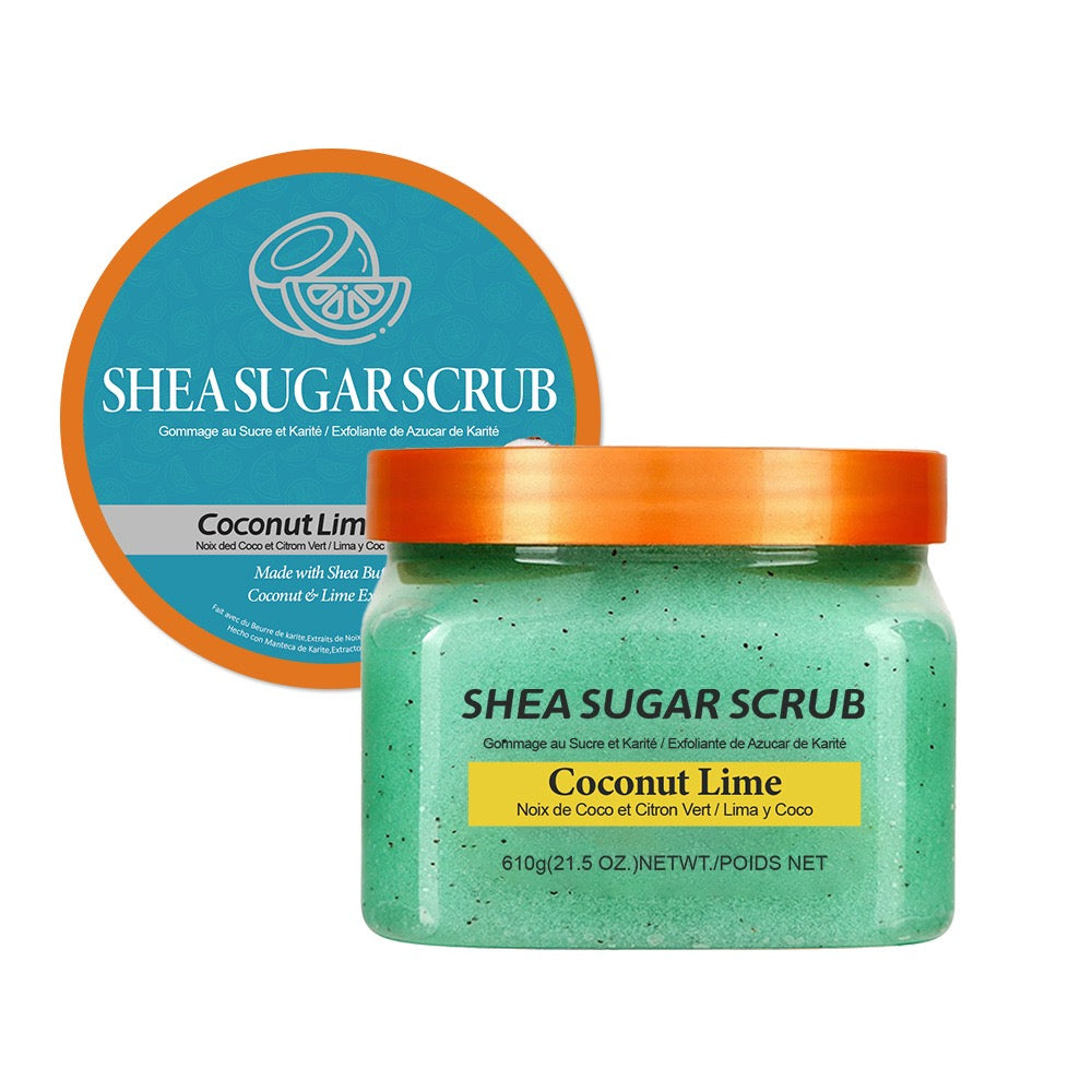 Cross-Border Foreign Trade Full English Body Scrub Gentle Exfoliating Sugar Bath Salt Cream for Salt and Sugar Bath