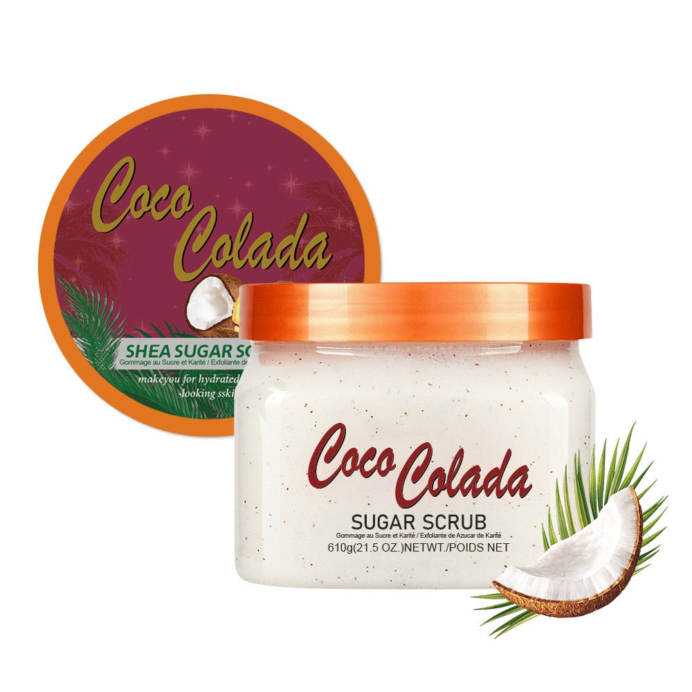 Cross-Border Foreign Trade Full English Body Scrub Gentle Exfoliating Sugar Bath Salt Cream for Salt and Sugar Bath