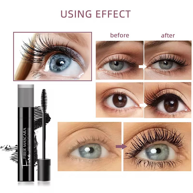 OEM/ODM private label 4D fiber long curly thickened quick-drying waterproof long-lasting styling Liquid mascara for women