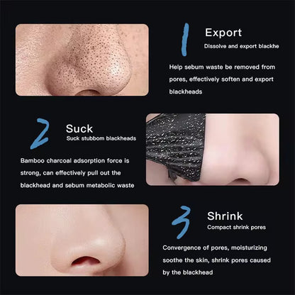 OEM/ODM Blackhead Remover Deep Cleaning Oil Control Facial Mask Hot Sale Popular Bamboo Charcoal Black Peel Off Mud Face Mask