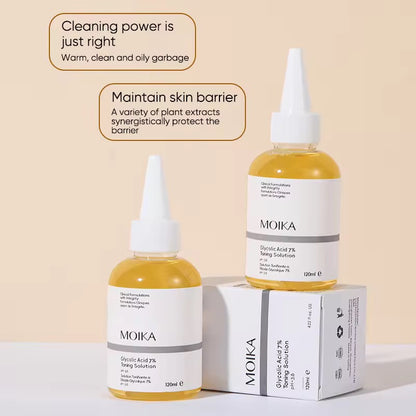 Hot Wholesale OEM/ODM Customized 7% Glycolic Acid Toner Fruit Acid Exfoliating Serum Soothing Brightening Beauty Skin Care