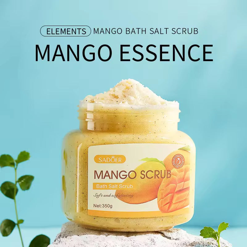 Hot Factory Wholesale SADOER Avocado Scrub Fruit Bath Salt Exfoliating Exfoliating Dead Skin Moisturizing Brightening Skin 350g