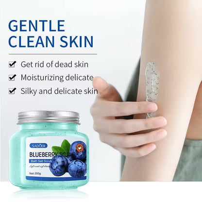 Hot Factory Wholesale SADOER Avocado Scrub Fruit Bath Salt Exfoliating Exfoliating Dead Skin Moisturizing Brightening Skin 350g