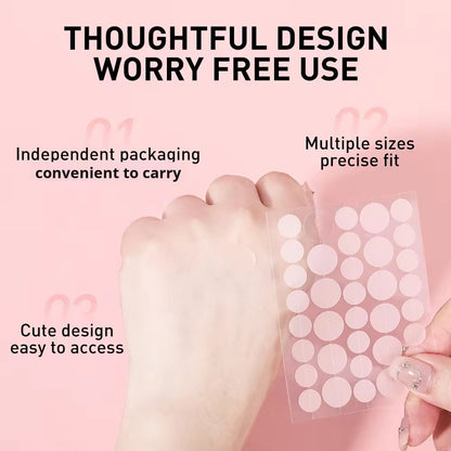MOIKA Herbal Hydrocolloid Salicylic Acid Acne Patches Pimple Whitehead Facial Acne Removal 36 Patches Boxed for Wholesale