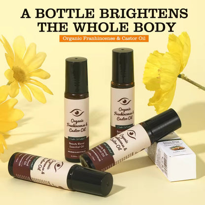 Wholesale Custom Castor Oil Anti-Aging Organic Eye Roll-On Essential Oil, Targeting Dark Circles and Body Care