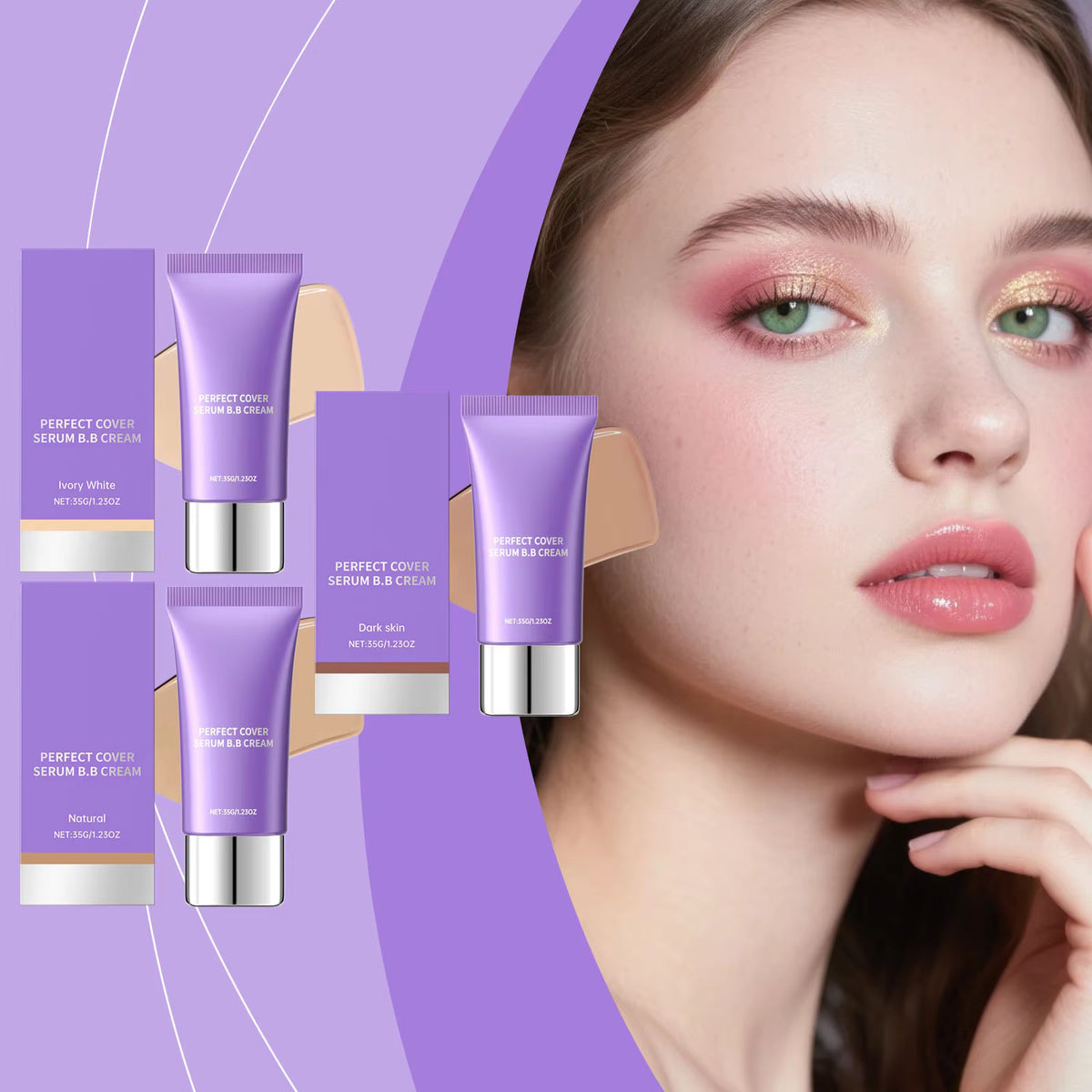 Wholesale Customization Moisturizing Mineral Essence BB Cream Series Lightweight Natural Base Makeup Concealer