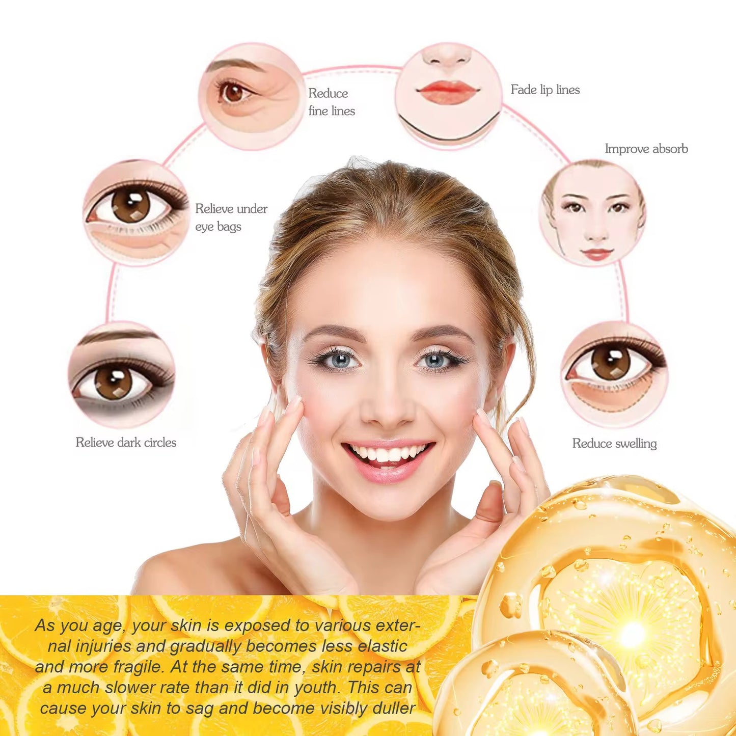 Wholesale Customization West Month 24K Gold Foil Anti-Aging Facial Moisturizing & Hydrating Skin Care Cream for All Skin Types
