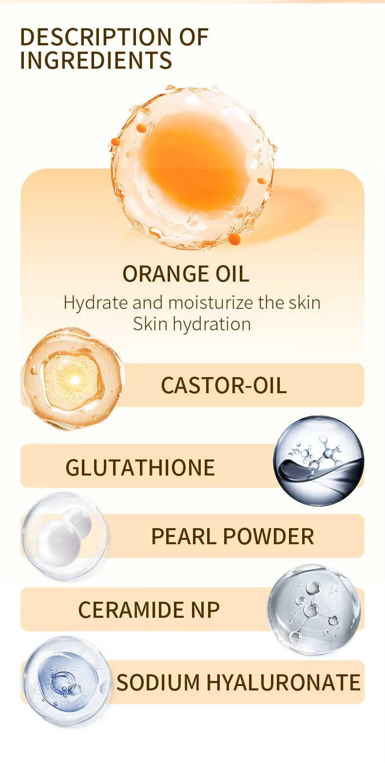 Hot OEM/ODM Orange Enzyme 100g Exfoliating Gel Facial Wash Deep Cleansing Cleanser Scrub Dead Skin Removal Cream