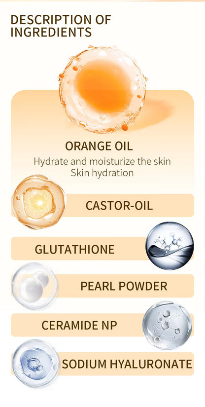 Hot OEM/ODM Orange Enzyme 100g Exfoliating Gel Facial Wash Deep Cleansing Cleanser Scrub Dead Skin Removal Cream