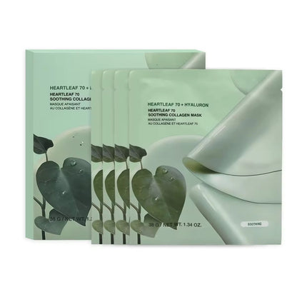OEM/ODM Centella Asiatica Collagen Facial Mask 4 Pieces a Box Soothing Repairing Nourishing and Brightening for Face Use