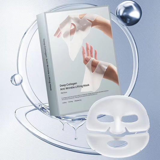 OEM Wholesale 5 Pieces Per Box Deep Collagen Anti Wrinkle Lifting Mask Hydrating Pore Minimizing Firming for Face Care