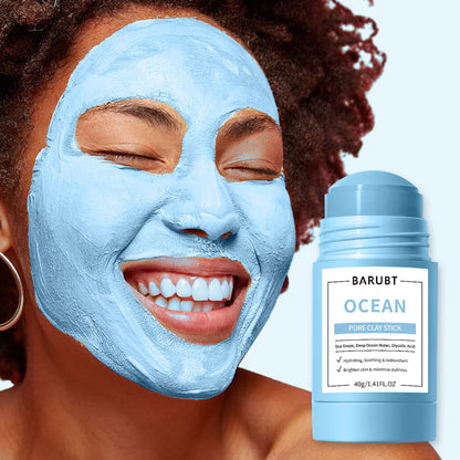 OEM/OBM popular wiping facial mask 40g facial skin care deep cleaning blackhead reducing acne pore cleaning mud stick
