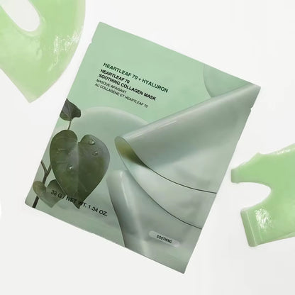 OEM/ODM Centella Asiatica Collagen Facial Mask 4 Pieces a Box Soothing Repairing Nourishing and Brightening for Face Use