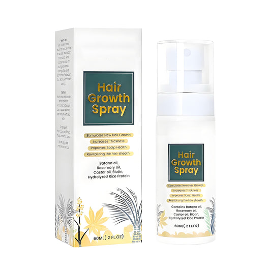 OEM Wholesale 60ml/bottle Natural Organic Thicker Nurturing Scalp Fast Hair Growth Oil Spray for Men and Women Anti Loss