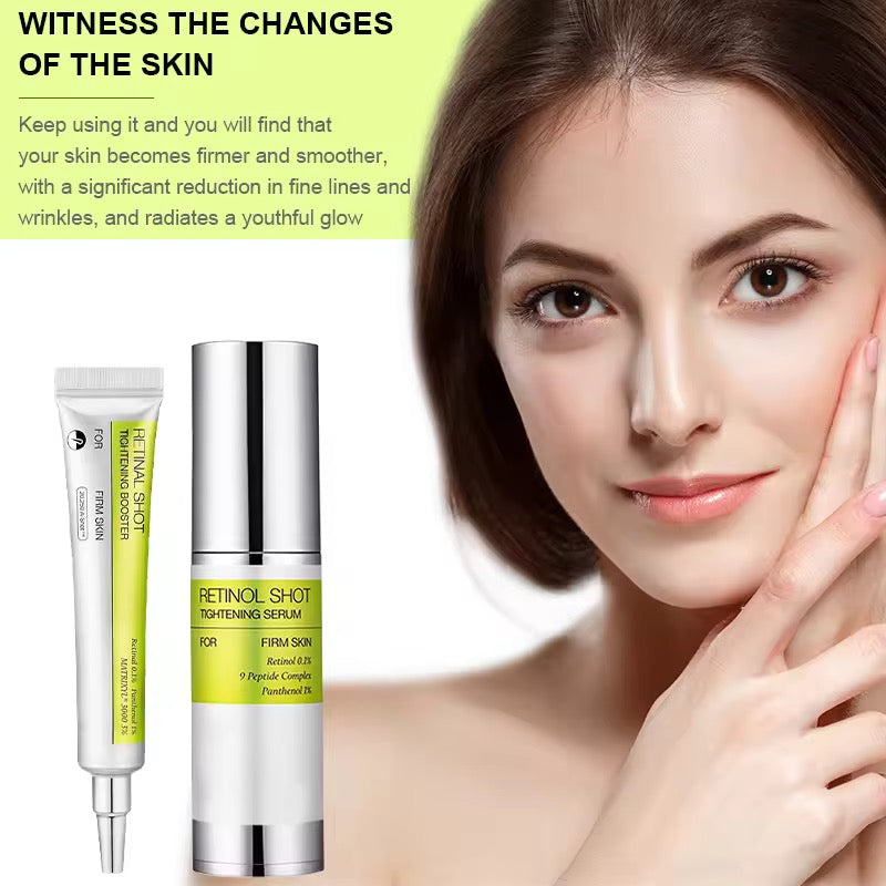 OEM/ODM Retinol Firming Serum 30ml Nourishing Care Facial Skin Brightening Anti-Aging Retinol Eye Cream Set for Women Skincare