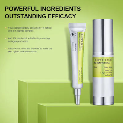 OEM/ODM Retinol Firming Serum 30ml Nourishing Care Facial Skin Brightening Anti-Aging Retinol Eye Cream Set for Women Skincare