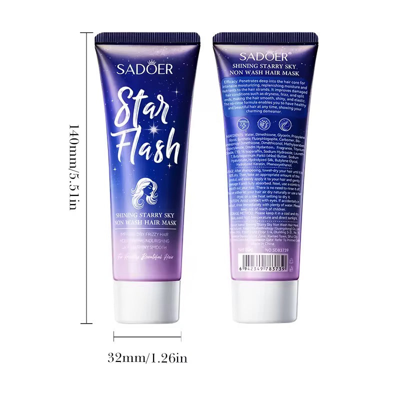 Shampoo-Free Mask Moisturizes Hair Nourishes Hair Makes It Hydrated and Smooth