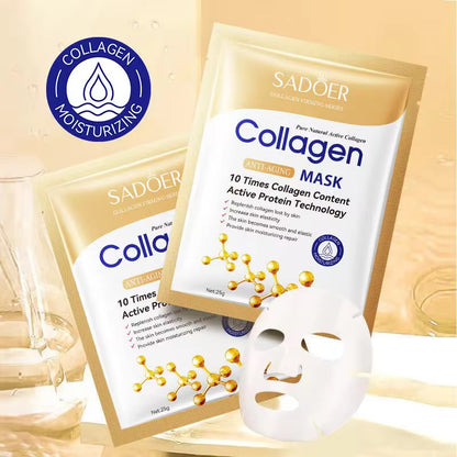 Wholesale Cheap Face & Body Mask Lifting Brightening Hydrating Facial Mask Anti-aging Natural Active Collagen Sheet Face Mask