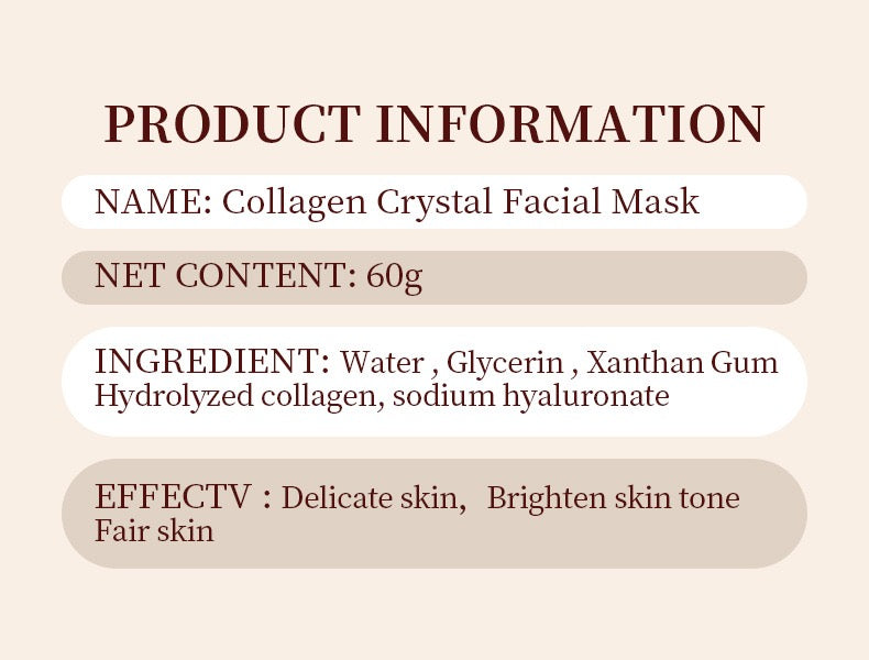 Bio Collagen Seaweed Hydrogel Sheet Mask Overnight Anti-Aging Hydrating Moisturizer Vegan Gold Stamping Private Label OEM Jumbo